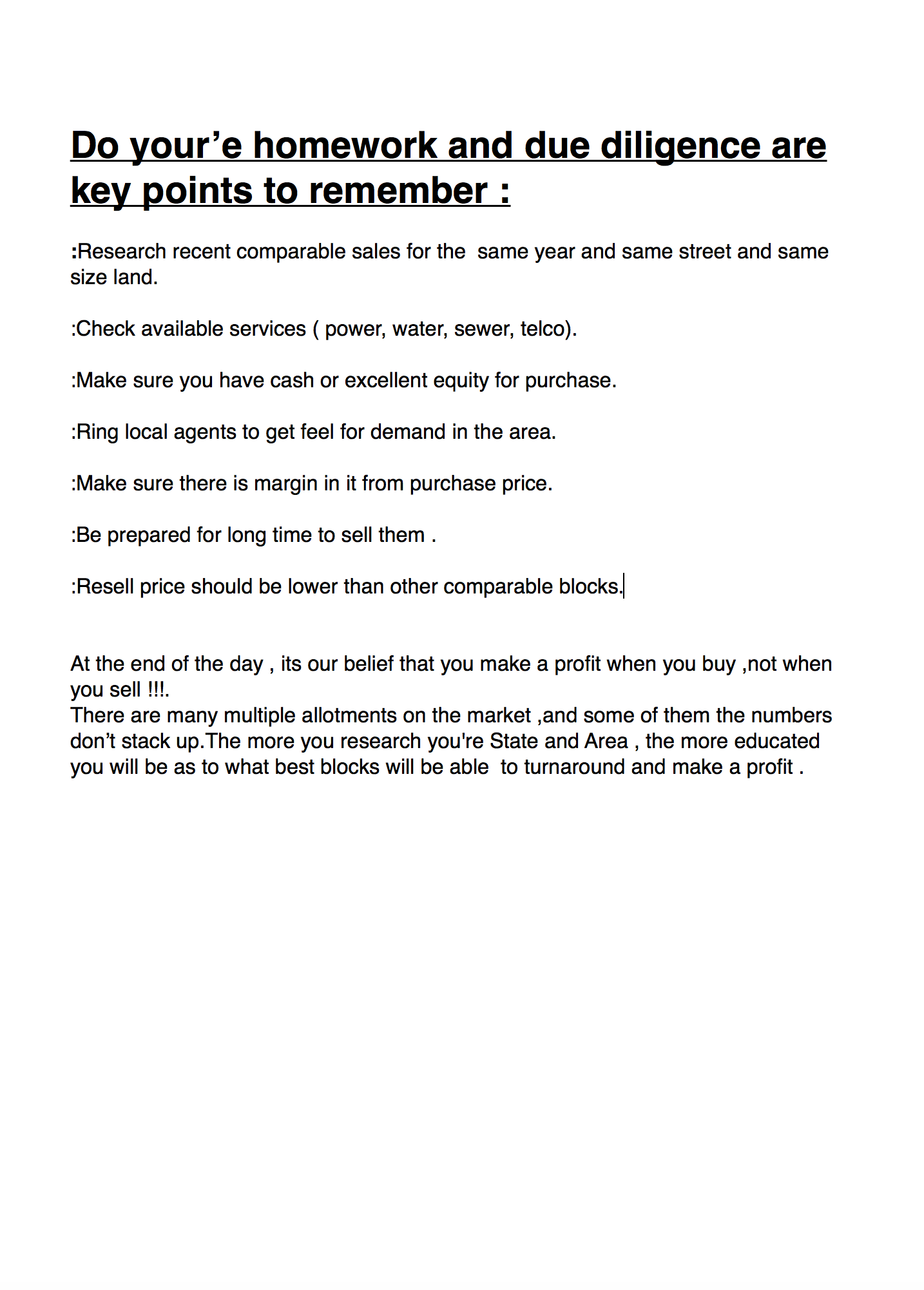 Development Property